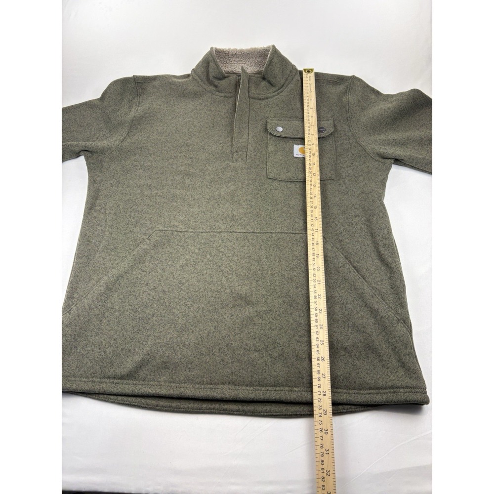 Carhartt 1/4 Zip Sweater Fleece Relaxed Fit Midweight 106378 Men's Large - Picture 12 of 15